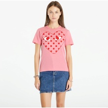 Comme des Garçons PLAY Heart Logo Short Sleeve Tee Pink