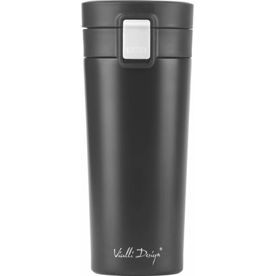 Vialli Design termohrnček Fuori 400 ml čierná