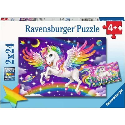 RAVENSBURGER Jednorožec a Pegas 2x24 dílků