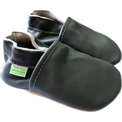 Hopi Hop kožené capáčky Barefoot antracit – Zboží Dáma