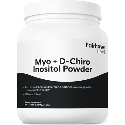 Fairhaven Health Myo + D-Chiro Inositol Powder, 180 дози, Fairhaven Health