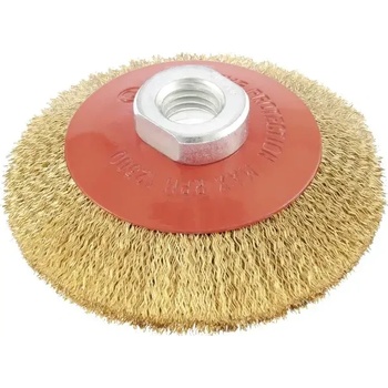 Image 1 of MTX Четка за ъглошлайф, 125 mm, М14, конусна, вълнообразна стоманена тел MTX