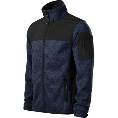 Malfini Czech pánska softshellová bunda premium Casual 550 knit modrá