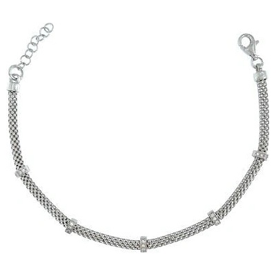 INFINITYSILVER Strieborný náramok tulipano s ozdobami 2021V01217+