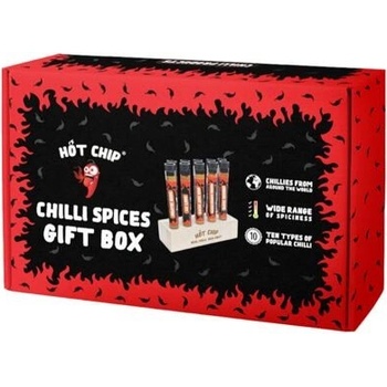 Hot Chip dárkové balení s 10 druhy chilli koření 100 g