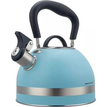 Kinghoff Свирещ чайник Kinghoff KH 1857, 1.8 л, Индукция, Топлоизолирана дръжка, Син (9999KH1857)