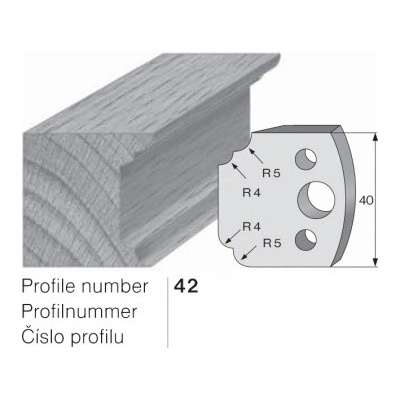 IGM profil 042 - pár omezovačů 40x4mm SP