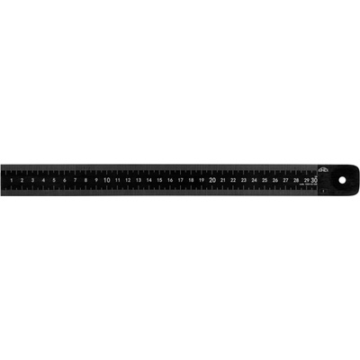 KINEX Měřítko ocelové tenké 1000x30x1mm black coat 1023-02-100