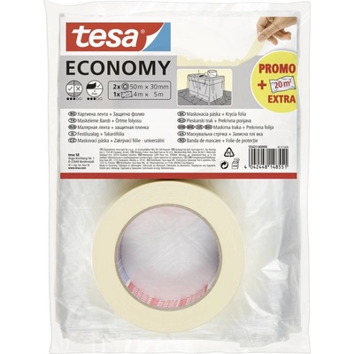 tesa Economy 55421-00000-05 malířská krycí páska bílá 1 sada