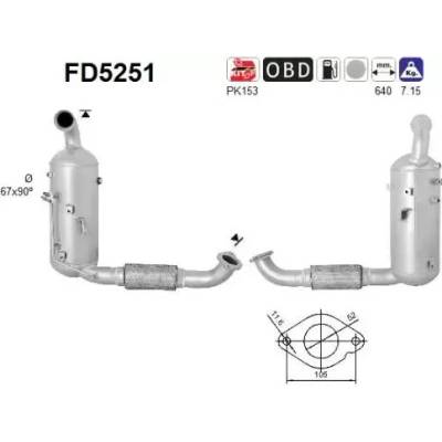 AS Filtr pevných částic ASA FD5251