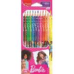Maped Комплект цветни моливи, триъгълни, MAPED "Barbie", 12 различни цвята 862207 (862207)