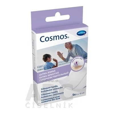 Cosmos Soft Silicone náplasť na citlivú pokožku 6 cm x 10 cm 5 ks