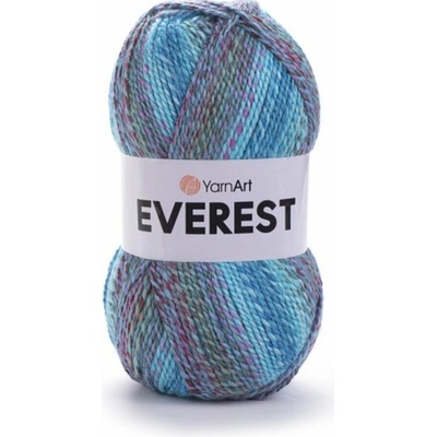Yarn Art příze Everest 7048 tyrkys, červená, růžová