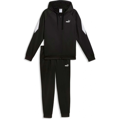Puma HOODED SWEAT SUIT FL CL čierna,biela