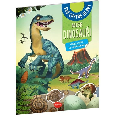 Amstramgram Mise dinosauři pátrej a lušti se samolepkami