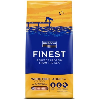 Fish4Dogs finest Бял рибен възрастен мини 6 кг