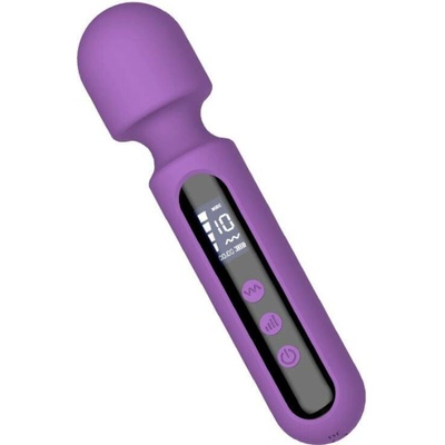 Engily Ross Digital Whisper Wand Massager with Digital Screen 17cm Purple