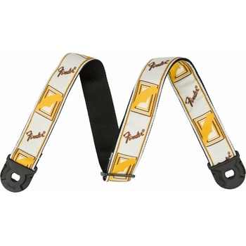 FENDER Quick Grip Locking End Strap White, Yellow and Brown