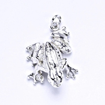 Čištín Stříbrný přívěšek žabička, P 945