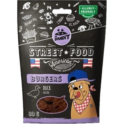 VetExpert Mr. Bandit Street Food Burgers duck - бургер с патешко месо, 80 гр - Полша