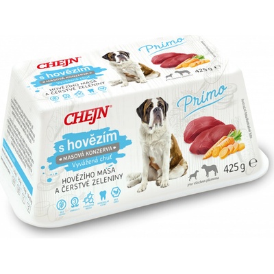 Chejn Primo Adult Dog hovězí a mrkev 425 g – Hledejceny.cz