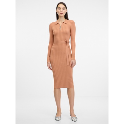 orsay Светлокафява дамска миди рокля ORSAY Orsay | Kafyav | ЖЕНИ | XS