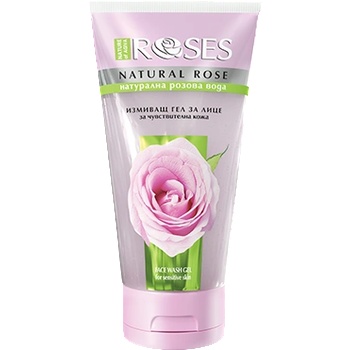 Измиващ гел за лице за всеки тип кожа с натурална розова вода (92422)