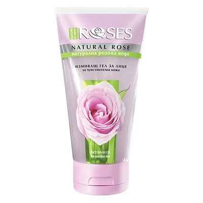 Измиващ гел за лице за всеки тип кожа с натурална розова вода (92422)