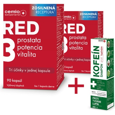 Cemio RED3® 2 x 90 kapsúl zosilnená receptúra 2024