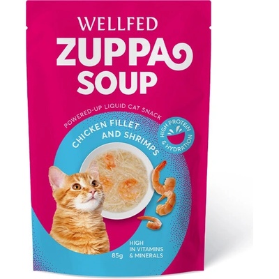 WELLFED Zuppa Soup с пилешко филе и скариди, 85 гр