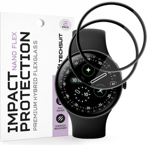 Techsuit Протектор за Google Pixel Watch 4 45mm - Nano Flex (2 pack) - Techsuit - Черен