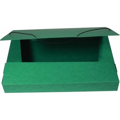 HIT Office Box prešpánový na spisy s gumičkou A4 zelený