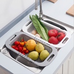 Extendable Basket Разтегателна цедка за мивка, телескопична кошница за отцеждане и съхранение - Extendable Basket
