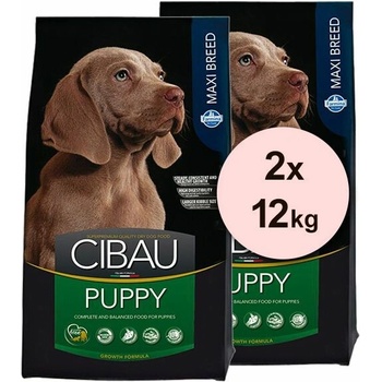 Cibau dog Puppy maxi 2 x 12 kg