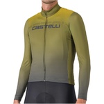 Castelli Мъжка фланелка с дълъг ръкав за колоездене Castelli Apice Thermal Jersey Cycling jersey - Sage / Twilight Blue / Mango Mojit (056-3779-0312)