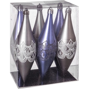 Casa Selección Коледни орнаменти в комплект от 6 броя Icicle - Casa Selección (115910)