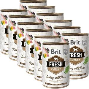 Brit Консерва Brit Fresh Turkey with Peas 12 x 400 г