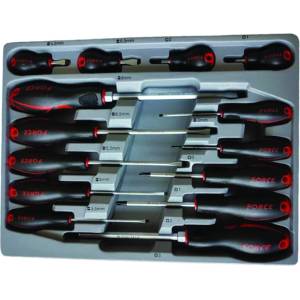 FORCE Комплект отвертки force 2142, прави и кръстати, 14 броя