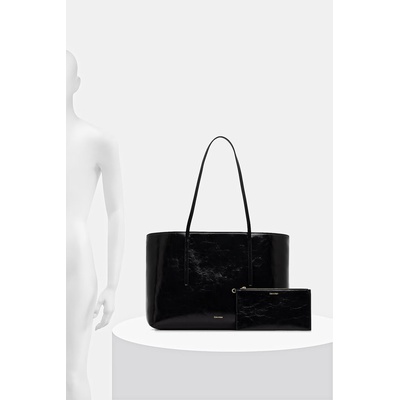 Calvin Klein шопинг чанта дамска от имитация на кожа (LV04F3537G)