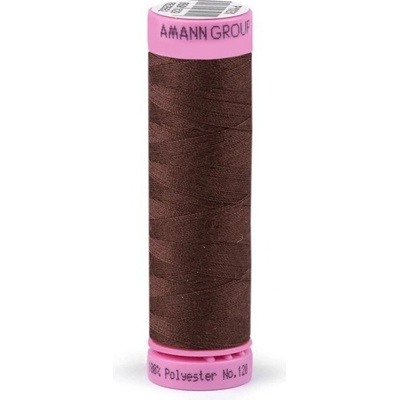 Polyesterové nitě návin 100 m Aspo Amann 0264 Chocolate Brown