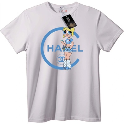 NOONEBRAND Тениска Chanel карикатурна девойка - 2XL, Black