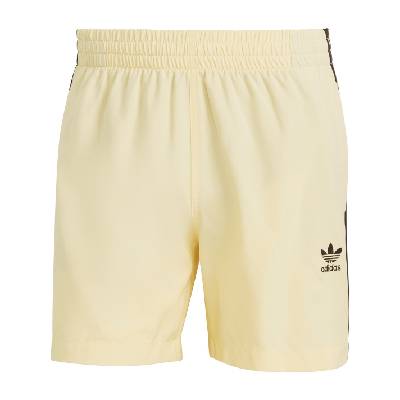 Къси панталони Adidas Originals Adicolor 3-Stripes Swim Shorts - Almyel/Black