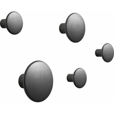Muuto Dots Metal čierny 5 ks