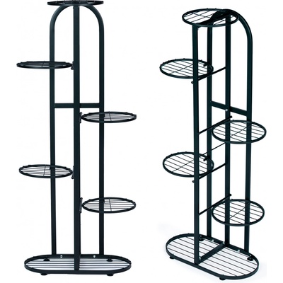 ModernHome PJJPS0014 Kovový stojan na květiny 6 úrovní 106 cm černý – Zboží Dáma