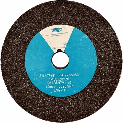 Tyrolit 96A36N7V40 Brúsny kotúč 150 x 20 x 20 mm 36 T417491