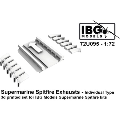 IBG Supermarine Spitfire Exhausts Individual Type 3d Printed Set 1:72