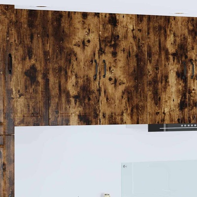 vidaXL Кухненски шкаф с рафт Димян дъб 80 x 31 x 80 см Инженерно дърво (885410)