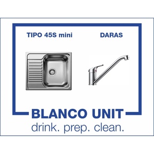 BLANCO Bundle Blanco Tipo 45S mini мат+Blanco Daras Хром (516524517721)