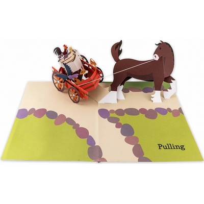 Ten Horse Farm: A Pop-up book interaktivní knížka o koních
