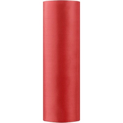 Saténová role - červená - 16 cm/9m